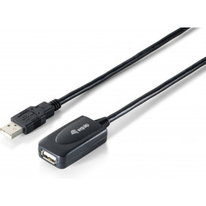 Equip 133336 cabo USB USB 2.0 5 m USB A Preto