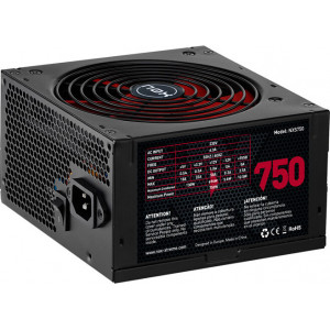 NOX NXS750 fonte de alimentação 750 W 20+4 pin ATX Preto, Vermelho