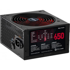 NOX NXS650 fonte de alimentação 650 W 20+4 pin ATX Preto, Vermelho