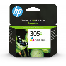 HP Tinteiro Original 305XL Tricolor de elevado rendimento