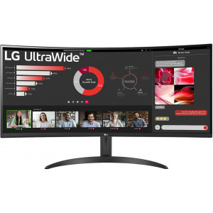 LG 34WR50QK-B monitor de ecrã 86,4 cm (34") 3440 x 1440 pixels Wide Quad HD Preto