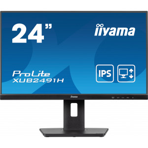 iiyama ProLite XUB2491H-B1 monitor de ecrã 60,5 cm (23.8") 1920 x 1080 pixels Full HD LED Preto