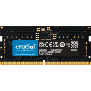 Crucial 8GB (1x8GB) DDR5-5600 CL 46 SO-DIMM RAM Notebook Speicher módulo de memória 5600 MHz ECC