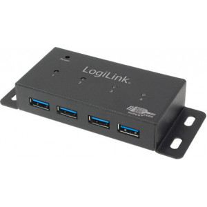 LogiLink UA0149 hub de interface 5000 Mbit s Cinzento