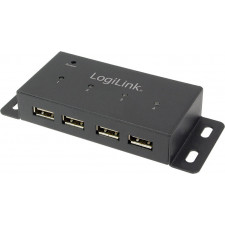 LogiLink UA0141A hub de interface 480 Mbit s Preto