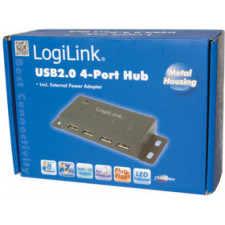 LogiLink UA0141A hub de interface 480 Mbit s Preto