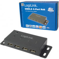 LogiLink UA0141A hub de interface 480 Mbit s Preto