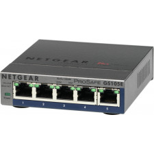 NETGEAR GS105E-200PES switch de rede Gerido L2 L3 Gigabit Ethernet (10 100 1000) Cinzento