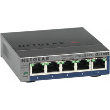 NETGEAR GS105E-200PES switch de rede Gerido L2 L3 Gigabit Ethernet (10 100 1000) Cinzento