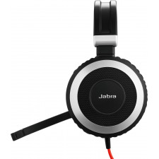 Jabra Evolve 80 UC Stereo Auscultadores Com fios Fita de cabeça Escritório Call center Preto