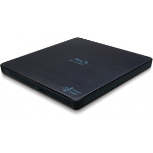 Hitachi-LG Slim Portable Blu-ray Writer unidade de disco ótico Blu-Ray RW Preto