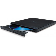 Hitachi-LG Slim Portable Blu-ray Writer unidade de disco ótico Blu-Ray RW Preto