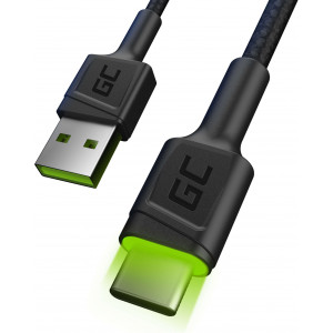 Green Cell KABGC06 cabo USB 1,2 m USB A USB C Preto