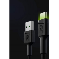 Green Cell KABGC06 cabo USB 1,2 m USB A USB C Preto