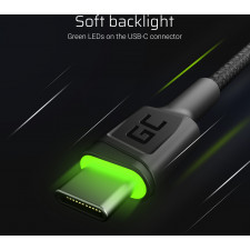 Green Cell KABGC13 cabo USB USB 2.0 2 m USB A USB C Preto