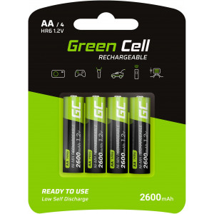 Green Cell GR01 pilha Bateria recarregável AA Hidreto metálico de níquel