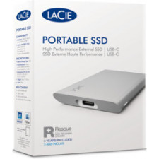 LaCie STKS500400 disco ssd externo 500 GB USB Type-C Prateado