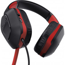 Trust GXT 415S ZIROX Auscultadores Com fios Fita de cabeça Jogos Preto, Vermelho