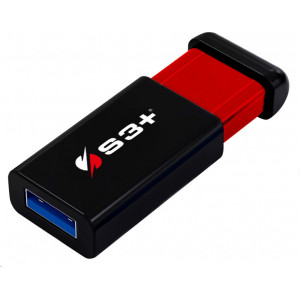 S3Plus Technologies Space+ CLICK unidade de memória USB 128 GB USB Type-A 3.2 Gen 1 (3.1 Gen 1) Preto, Vermelho