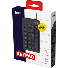 Trust 22221 teclado numérico Laptop PC USB Preto