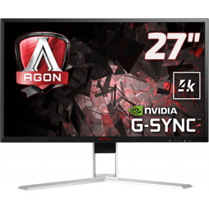 AOC AGON 1 AG271UG monitor de ecrã 68,6 cm (27") 3840 x 2160 pixels 4K Ultra HD LED Preto, Vermelho, Branco