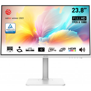 MSI Modern MD2412PW monitor de ecrã 60,5 cm (23.8") 1920 x 1080 pixels Full HD Branco