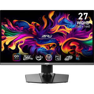 MSI MPG 271QRX QD-OLED monitor de ecrã 67,3 cm (26.5") 2560 x 1440 pixels Wide Quad HD QDOLED Preto