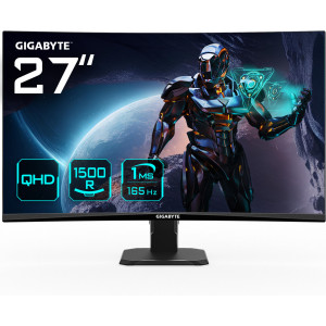 GIGABYTE GS27QC monitor de ecrã 68,6 cm (27") 2560 x 1440 pixels Quad HD LCD Preto