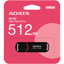 ADATA UV150 unidade de memória USB 512 GB USB Type-A 3.2 Gen 1 (3.1 Gen 1) Preto, Vermelho