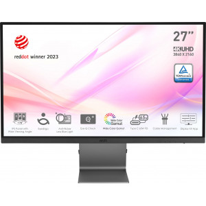 MSI Modern MD271UL monitor de ecrã 68,6 cm (27") 3840 x 2160 pixels 4K Ultra HD Cinzento