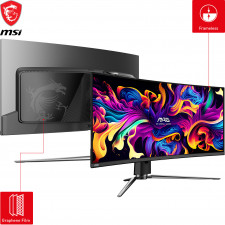 MSI MAG 341CQPDE QD-OLED monitor de ecrã 86,4 cm (34") 3440 x 1440 pixels UltraWide Quad HD QDOLED Preto