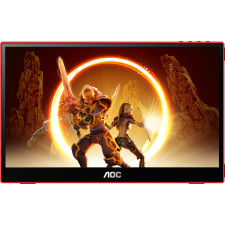 AOC 16G3 TV Monitor Portátil Preto, Vermelho 39,6 cm (15.6") TFT 1920 x 1080 pixels