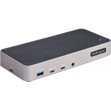 StarTech.com 116E-USBC-DOCK base & duplicador de portas Com fios USB 3.2 Gen 2 (3.1 Gen 2) Type-C Cinzento, Prateado