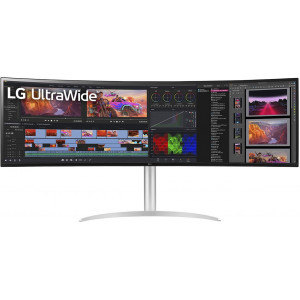 LG 49BQ95C-W monitor de ecrã 124,5 cm (49") 5120 x 1440 pixels UltraWide Dual Quad HD Branco