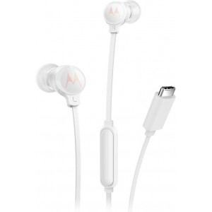 Motorola EARBUDS3CSWHITE auscultador Auscultadores Com fios Intra-auditivo Chamadas Música USB Type-C Branco