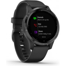 Garmin vívoactive 4s 2,79 cm (1.1") 40 mm 218 x 218 pixels Ecrã táctil Preto Wi-Fi GPS