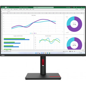 Lenovo ThinkVision T32h-30 LED display 80 cm (31.5") 2560 x 1440 pixels Quad HD Preto