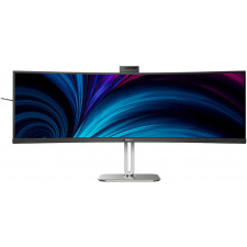 Philips 49B2U6903CH 00 monitor de ecrã 124,5 cm (49") 5120 x 1440 pixels Dual QHD LCD Cinzento