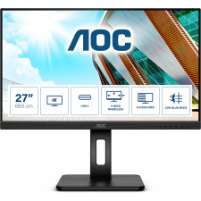 AOC U27P2CA monitor de ecrã 68,6 cm (27") 3840 x 2160 pixels 4K Ultra HD LED Preto