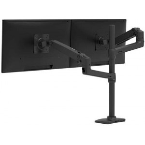 Ergotron LX Series LX Dual Stacking Arm, Tall Pole, Matte Black 101,6 cm (40") Secretária Preto