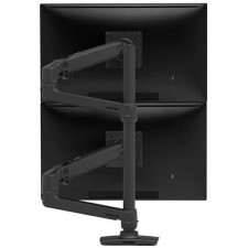 Ergotron LX Series LX Dual Stacking Arm, Tall Pole, Matte Black 101,6 cm (40") Secretária Preto