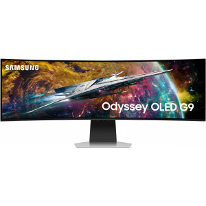 Samsung G95SC monitor de ecrã 124,5 cm (49") 5120 x 1440 pixels Dual QHD OLED Prateado