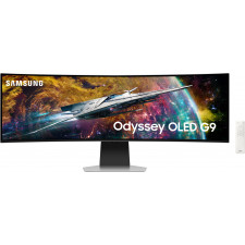 Samsung G95SC monitor de ecrã 124,5 cm (49") 5120 x 1440 pixels Dual QHD OLED Prateado