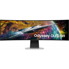 Samsung G95SC monitor de ecrã 124,5 cm (49") 5120 x 1440 pixels Dual QHD OLED Prateado