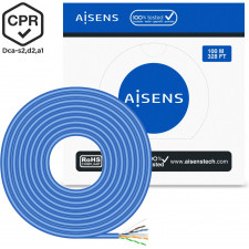 AISENS A135-0662 cabo de rede Azul 100 m Cat6 U UTP (UTP)