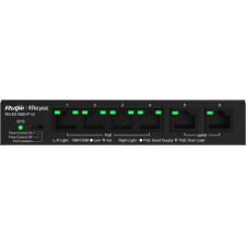 Ruijie Networks RG-ES106D-P V2 switch de rede Não-gerido Fast Ethernet (10 100) Power over Ethernet (PoE) Preto