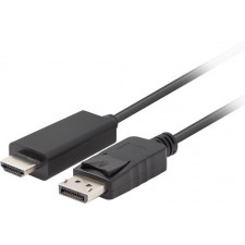 Lanberg CA-DPHD-11CC-0018-BK adaptador para cabos DisplayPort HDMI Preto