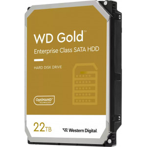 Western Digital Gold unidade de disco rígido 22 TB 7200 RPM 512 MB 3.5" Serial ATA III