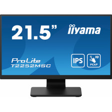 iiyama ProLite T2252MSC-B2 monitor de ecrã 54,6 cm (21.5") 1920 x 1080 pixels Full HD LCD Ecrã táctil Preto