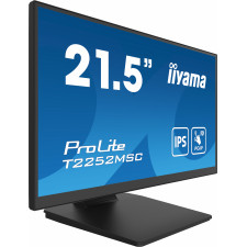 iiyama ProLite T2252MSC-B2 monitor de ecrã 54,6 cm (21.5") 1920 x 1080 pixels Full HD LCD Ecrã táctil Preto